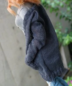 D2 Baggy Knit Cardigan (Ash Blue) Apparel