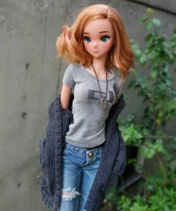 D2 Baggy Knit Cardigan (Ash Blue) Apparel