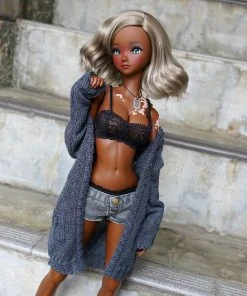 D2 Baggy Knit Cardigan (Ash Blue) Apparel