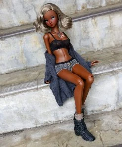 D2 Baggy Knit Cardigan (Ash Blue) Apparel