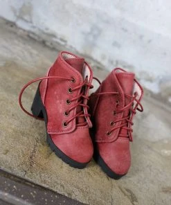 KL Lace Boots (Wine Red)