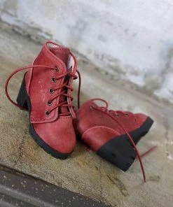 KL Lace Boots (Wine Red)