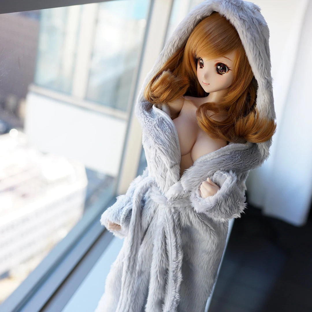 D2 Apparel Fluffy Hooded Gown 9 D2 Apparel Fluffy Hooded Gown