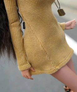 D2 Cold Shoulder Sweater (Beam Me Up Yellow) Secret Stuff 23 D2 Cold Shoulder Sweater (Beam Me Up Yellow) Secret Stuff