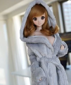 D2 Apparel Fluffy Hooded Gown 60 D2 Apparel Fluffy Hooded Gown