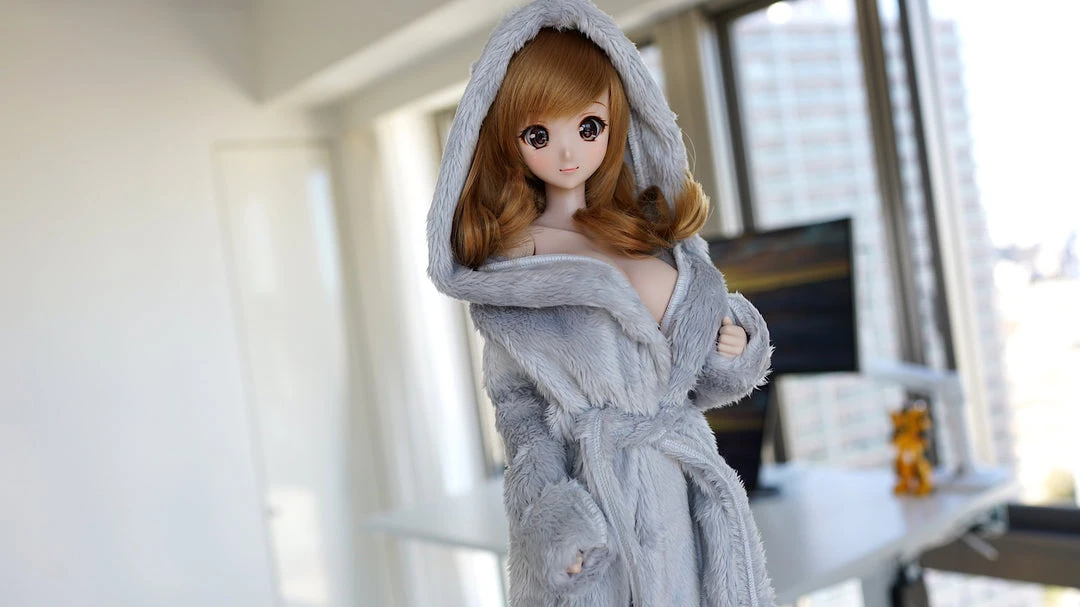D2 Apparel Fluffy Hooded Gown 30 D2 Apparel Fluffy Hooded Gown