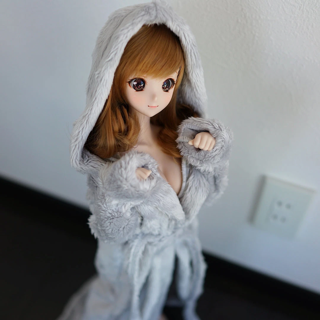 D2 Apparel Fluffy Hooded Gown 24 D2 Apparel Fluffy Hooded Gown