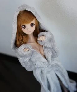 D2 Apparel Fluffy Hooded Gown 34 D2 Apparel Fluffy Hooded Gown
