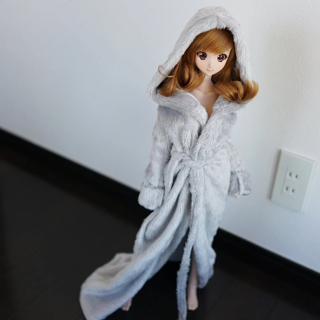 D2 Apparel Fluffy Hooded Gown 25 D2 Apparel Fluffy Hooded Gown