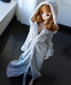 D2 Apparel Fluffy Hooded Gown