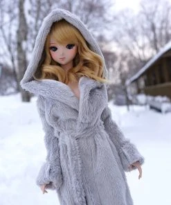 D2 Apparel Fluffy Hooded Gown 61 D2 Apparel Fluffy Hooded Gown