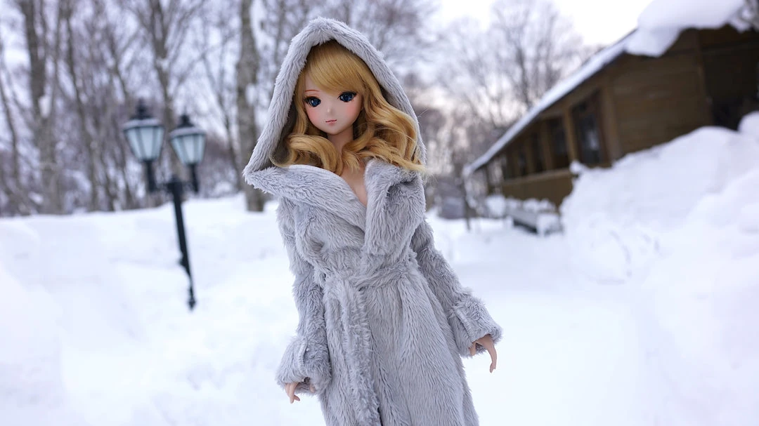 D2 Apparel Fluffy Hooded Gown 31 D2 Apparel Fluffy Hooded Gown