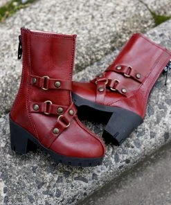 KL Secret Stuff 3 Ring Boots (Wine Red)
