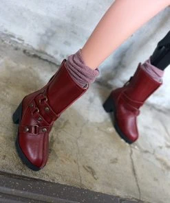 KL Secret Stuff 3 Ring Boots (Wine Red)