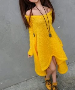 N2 Irregular Hem Sweater (Yellow) Secret Stuff