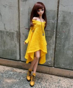 N2 Irregular Hem Sweater (Yellow) Secret Stuff