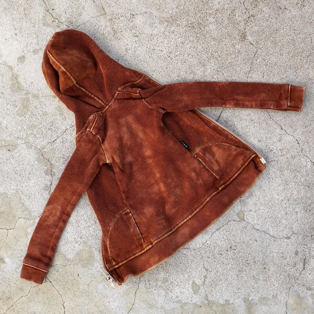 D2 Hooded Zip Cardigan (Rusty Brown) 8 D2 Hooded Zip Cardigan (Rusty Brown)