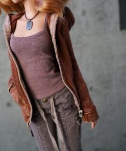 D2 Hooded Zip Cardigan (Rusty Brown) 19 D2 Hooded Zip Cardigan (Rusty Brown)