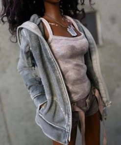 D2 Hooded Zip Cardigan (Ash Gray) 29 D2 Hooded Zip Cardigan (Ash Gray)