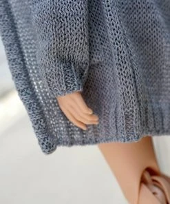 D2 Baggy Knit Cardigan (Pastel Blue)