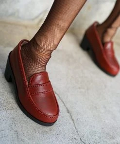 Smart Doll Store Secret Stuff Loafers (Wine Red)