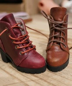 KL Lace Boots (Wine Red)